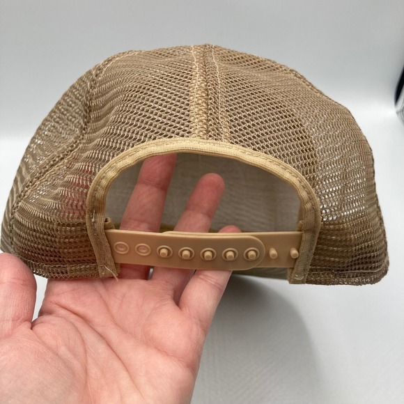 Vintage Trucker Hat NOR-AM Betanex‎ Weed Beeters Tan Mesh Snapback - Picture 6 of 7